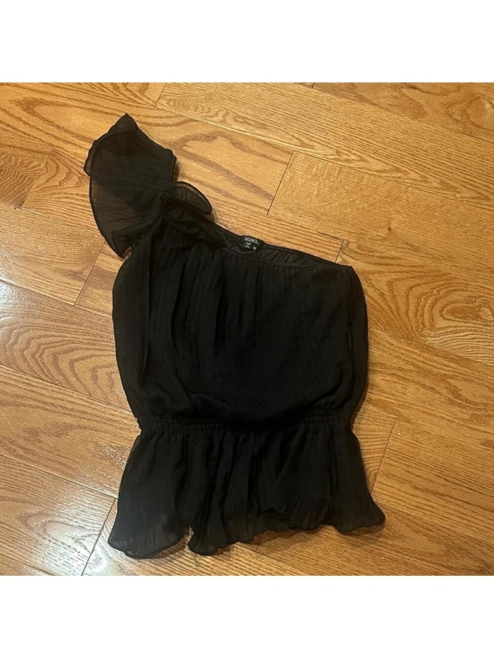 Black One Shoulder Top